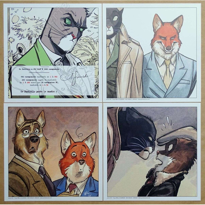 Guarnido - Portfolio Blacksad Personnel Portraits