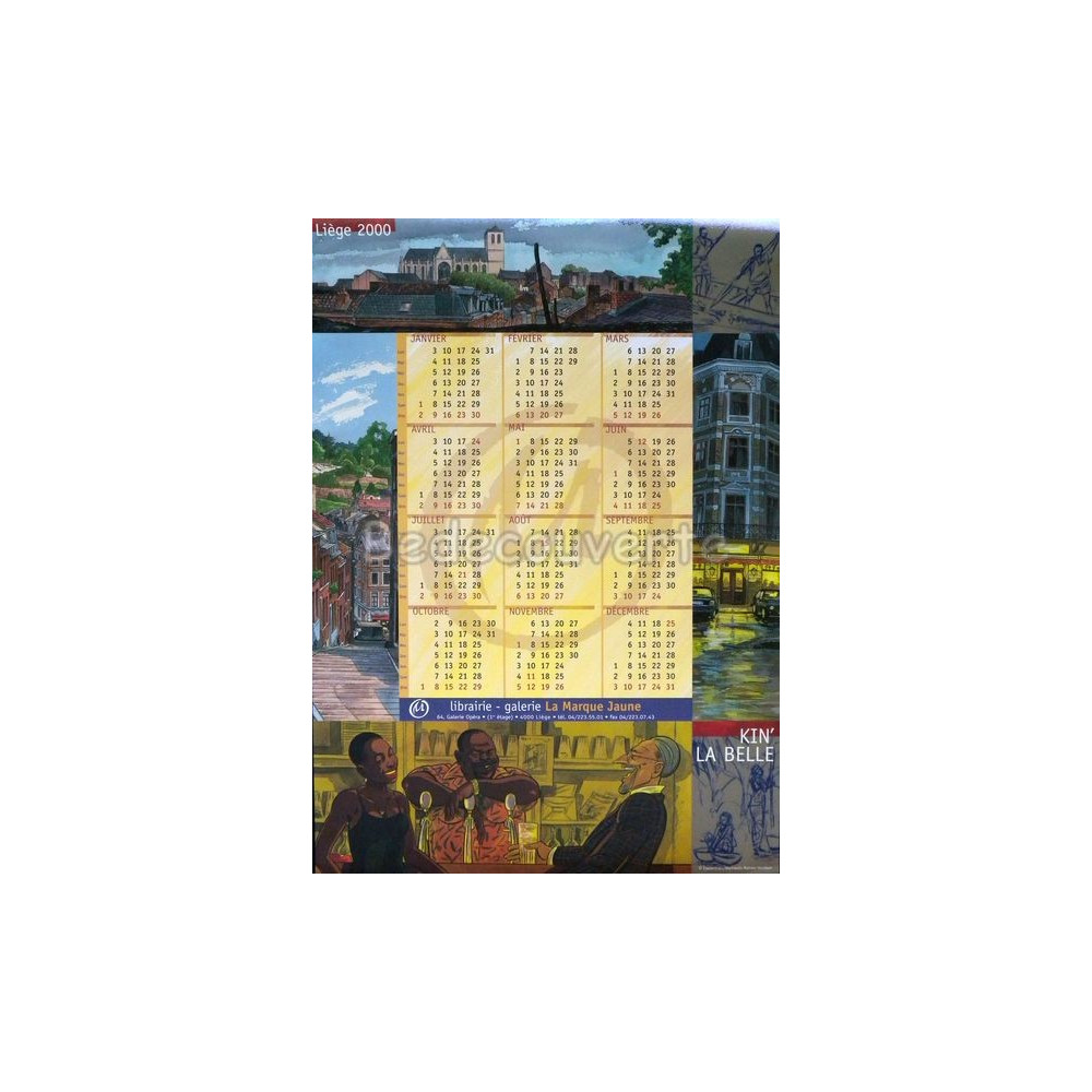 Warnauts - Calendrier Liège 2000 Warnauts - Calendrier Liège 2000