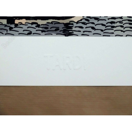 Tardi - Estampe pigmentaire Nestor Burma 15ème arrondissement de Paris