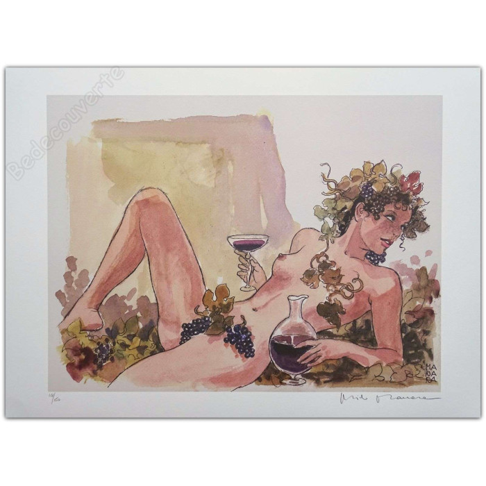 Manara - Bacchus Baccante Esquisse