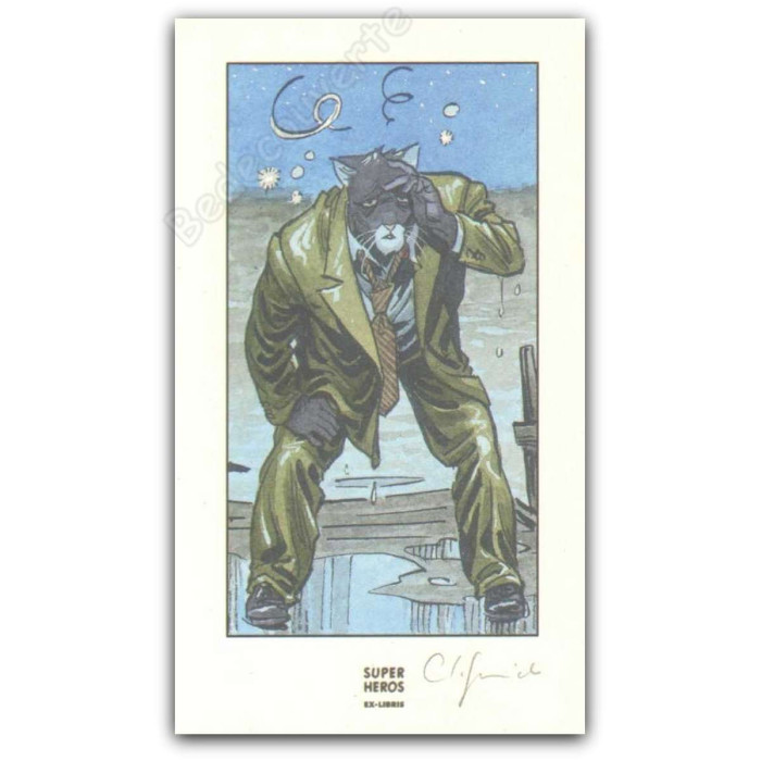 Set of 21 Paper Bookmarks Blacksad, Guarnido Amarillo (50x200mm)