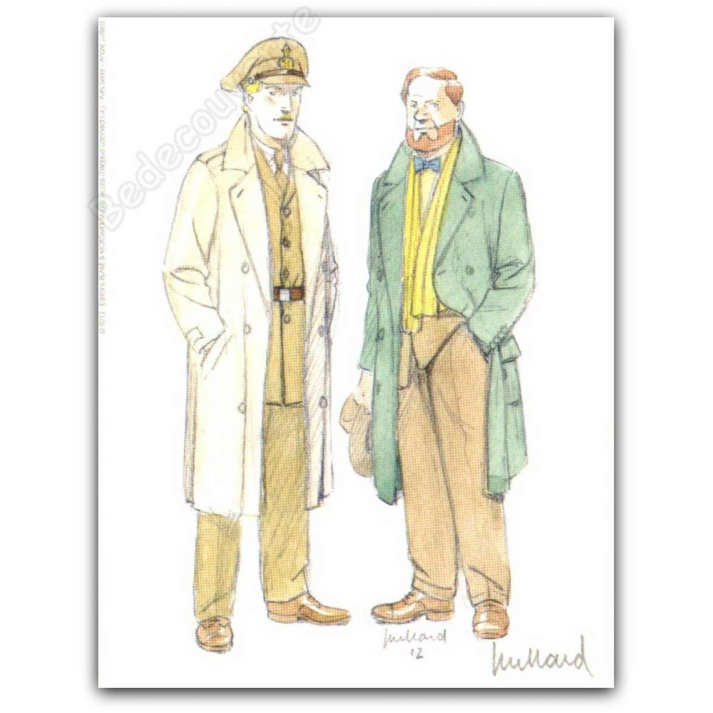 Juillard - Blake et Mortimer Portrait Juillard - Blake et Mortimer Portrait