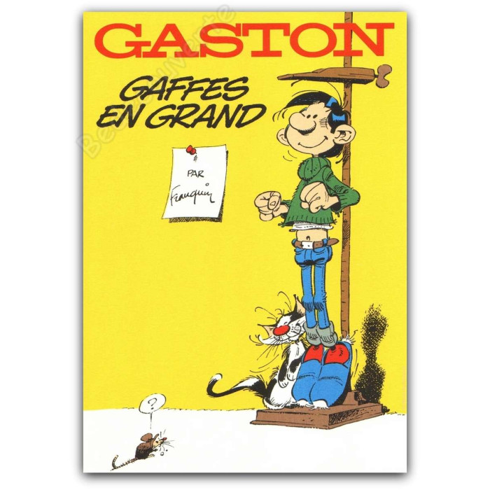 Franquin - Gaston Gaffes en grand sérigraphie