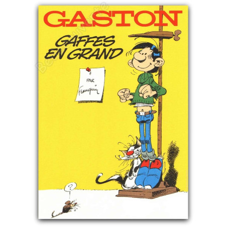 Franquin - Gaston Gaffes en grand sérigraphie