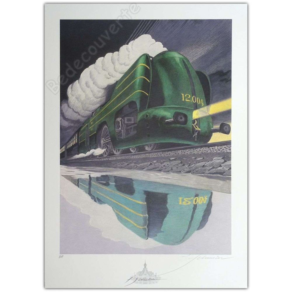 François Schuiten - Train Atlantic 12 signée