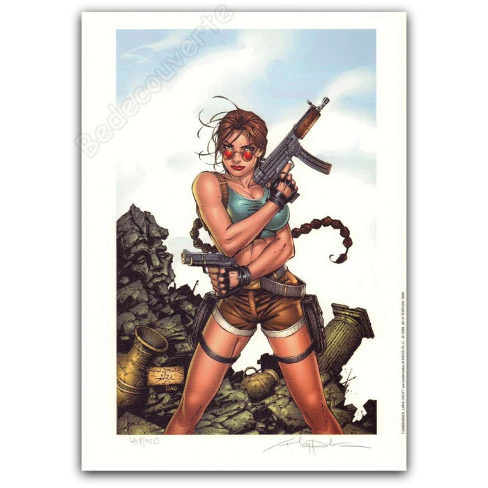 Andy Park - Tombraider Lara Croft Bleu