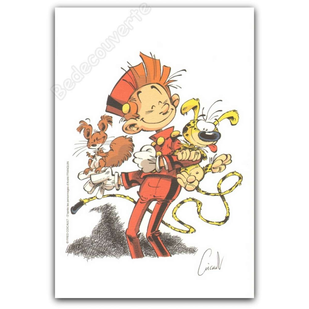 Coicault - Hommage à Franquin Spirou Marsupilami