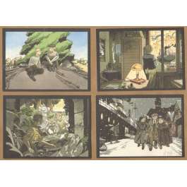 Le Gall - Lot de 4 cartes postales signées Théodore Poussin B