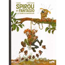 Yoann - Spirou et Fantasio 55 La colère du Marsupilami Tirage de Luxe avec 3 ex-libris