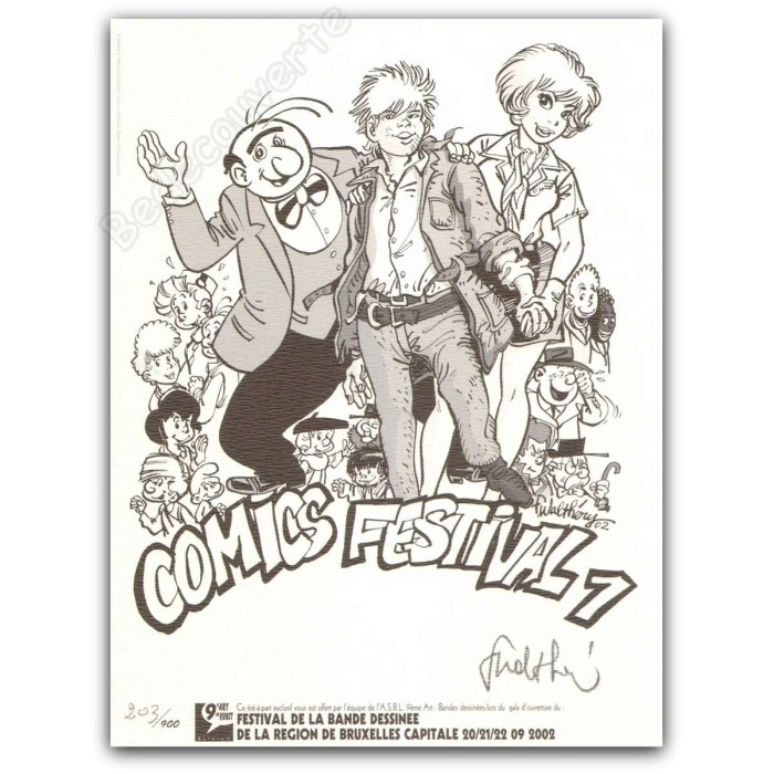 Walthéry - Natacha Comics Festival 1 Hommage BD NB