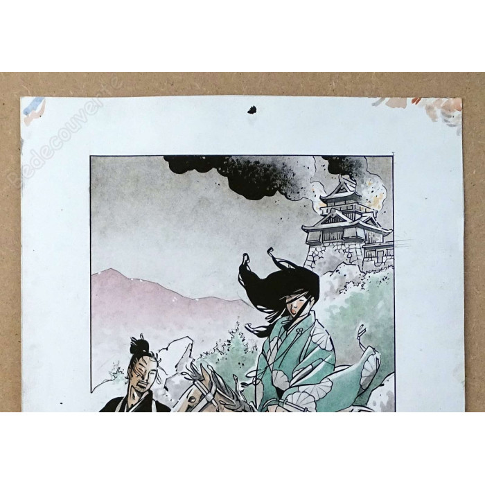 Michetz - Dessin Original Kagaratsu Voyage à cheval