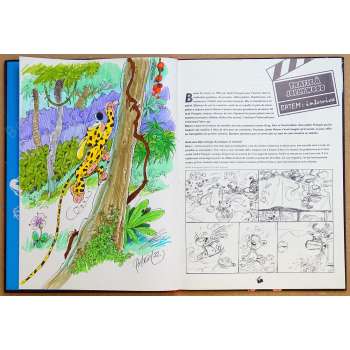 Batem - Tirage bibliophilique Marsupilami 12 Avec dessin couleur n°179/500