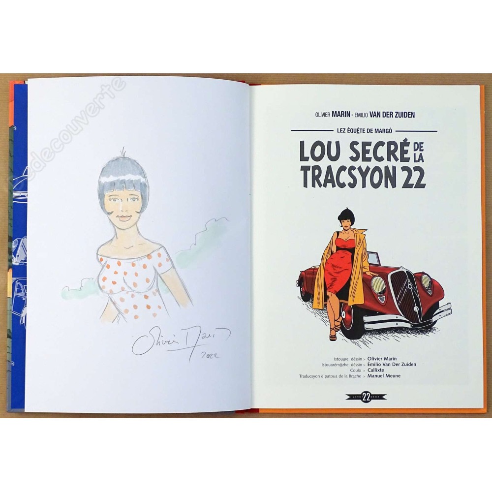 Marin - Tirage toilé Lou Secré de la Tracsyon 22 + Dédicace C Marin - Tirage toilé Lou Secré de la Tracsyon 22 + Dédicace C