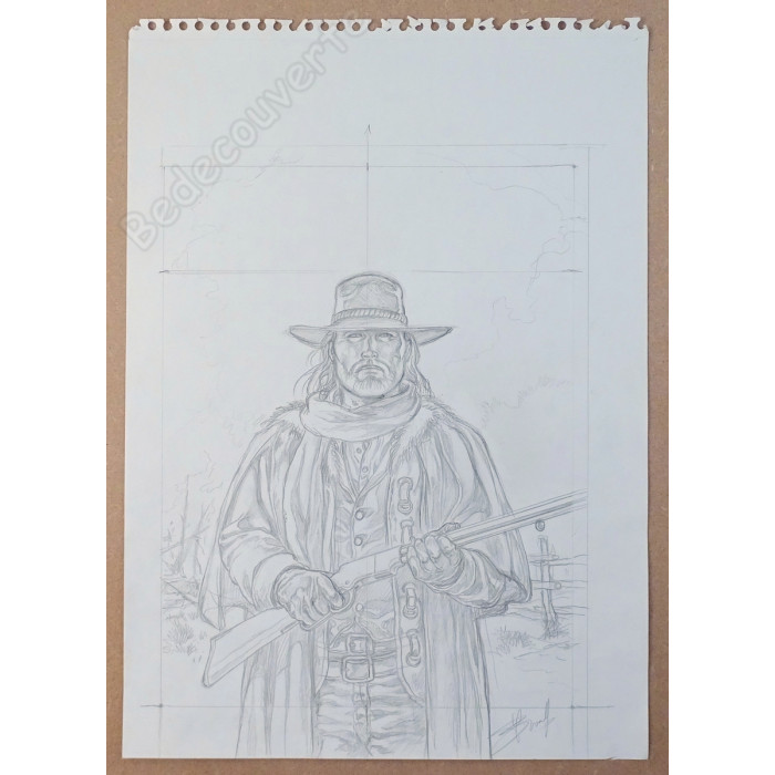 Yves Swolfs - Dessin Original Lonesome 42x59,4 cm