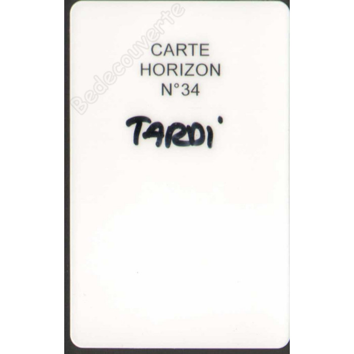 Tardi - Carte Horizon 34 Signée
