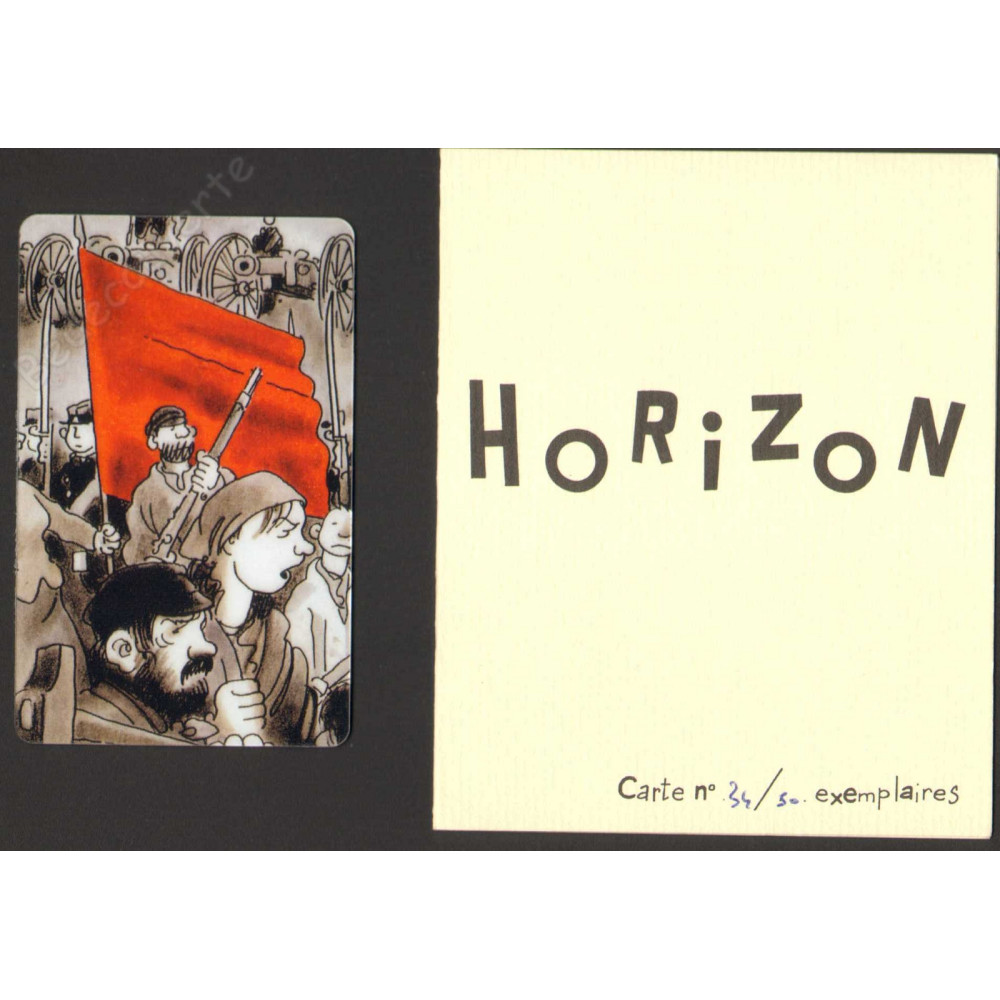 Tardi - Carte Horizon 34 Signée