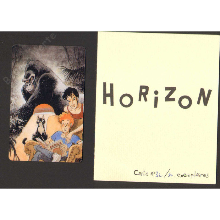 Frank Pé - Carte Horizon 32 Broussaille Signée