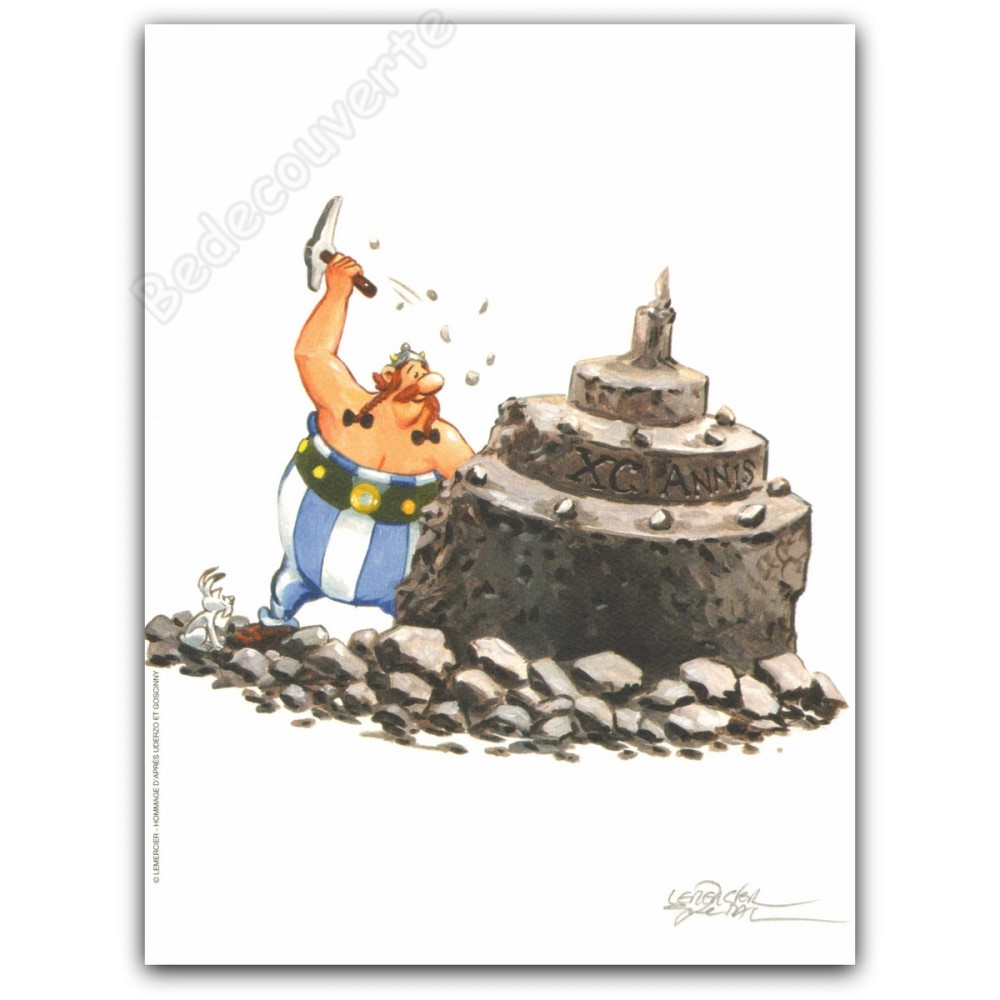 Lemercier - Hommage d'après Uderzo et Goscinny Astérix Lemercier - Hommage d'après Uderzo et Goscinny Astérix