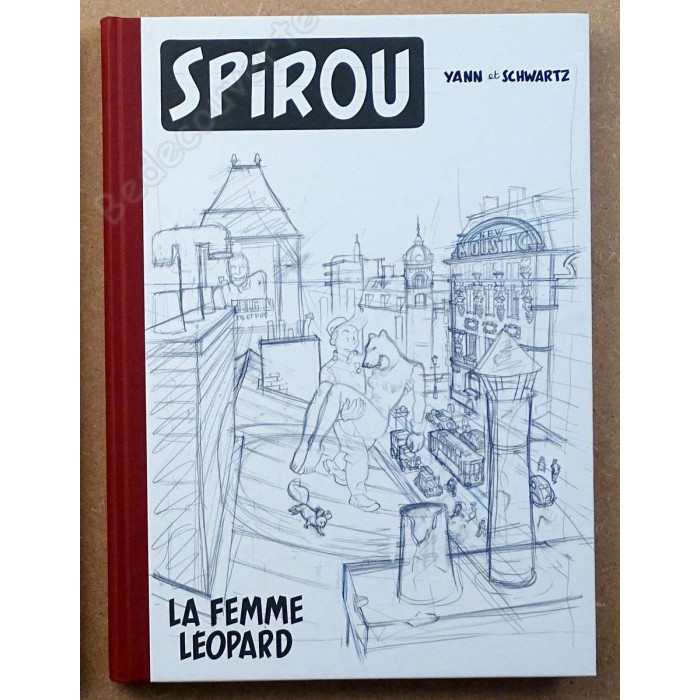 Schwartz - Spirou La Femme Léopard Coffret de deux albums de luxe VERSION FETE DE LA BD