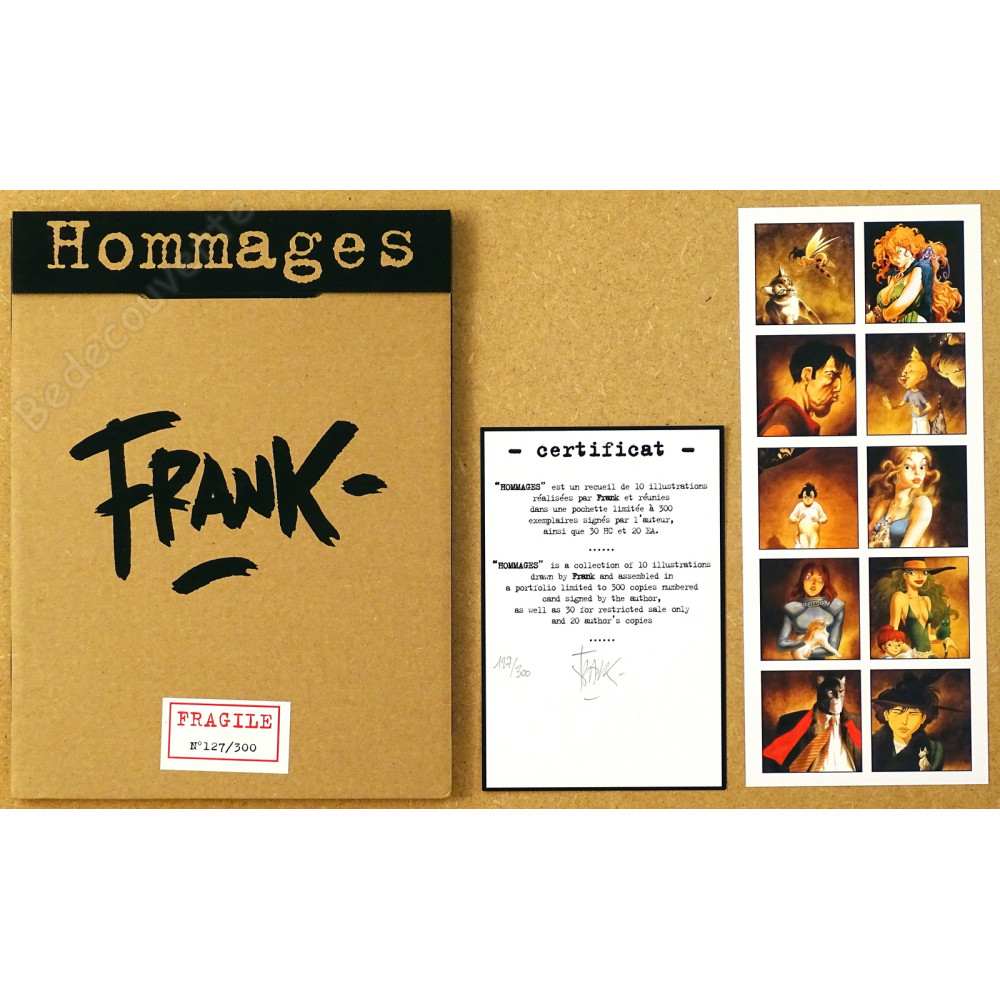 Frank Pé - Portfolio Hommages à la BD