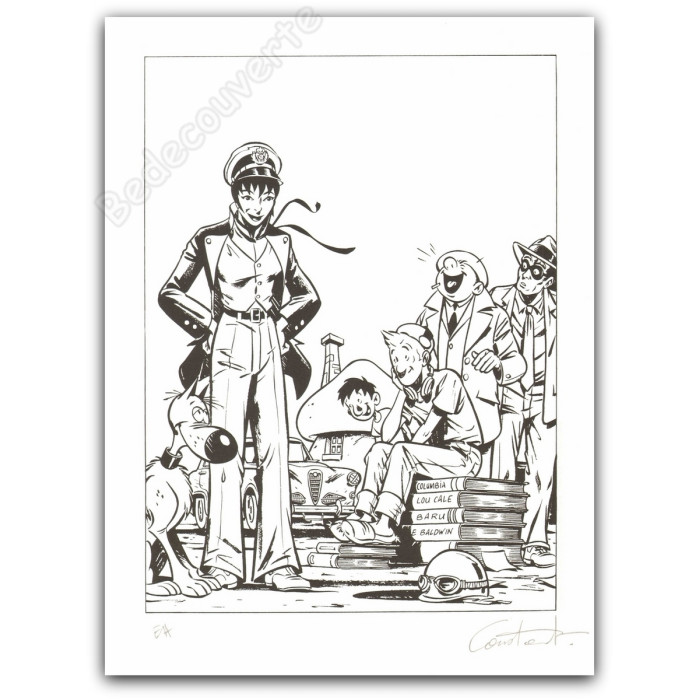 Constant - Hommage à Pratt Morris Peyo Franquin Tillieux NB