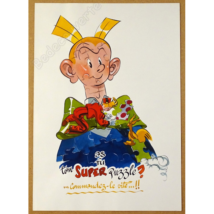 Al Severin - Dessin Original Spirou Super Puzzle