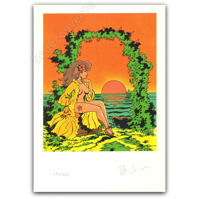 Di Sano - Pin-up coucher de soleil orange