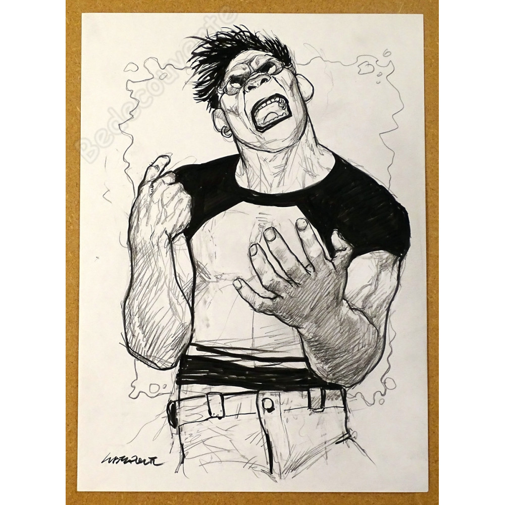 Tanino Liberatore - Dessin Original RanXerox énervé