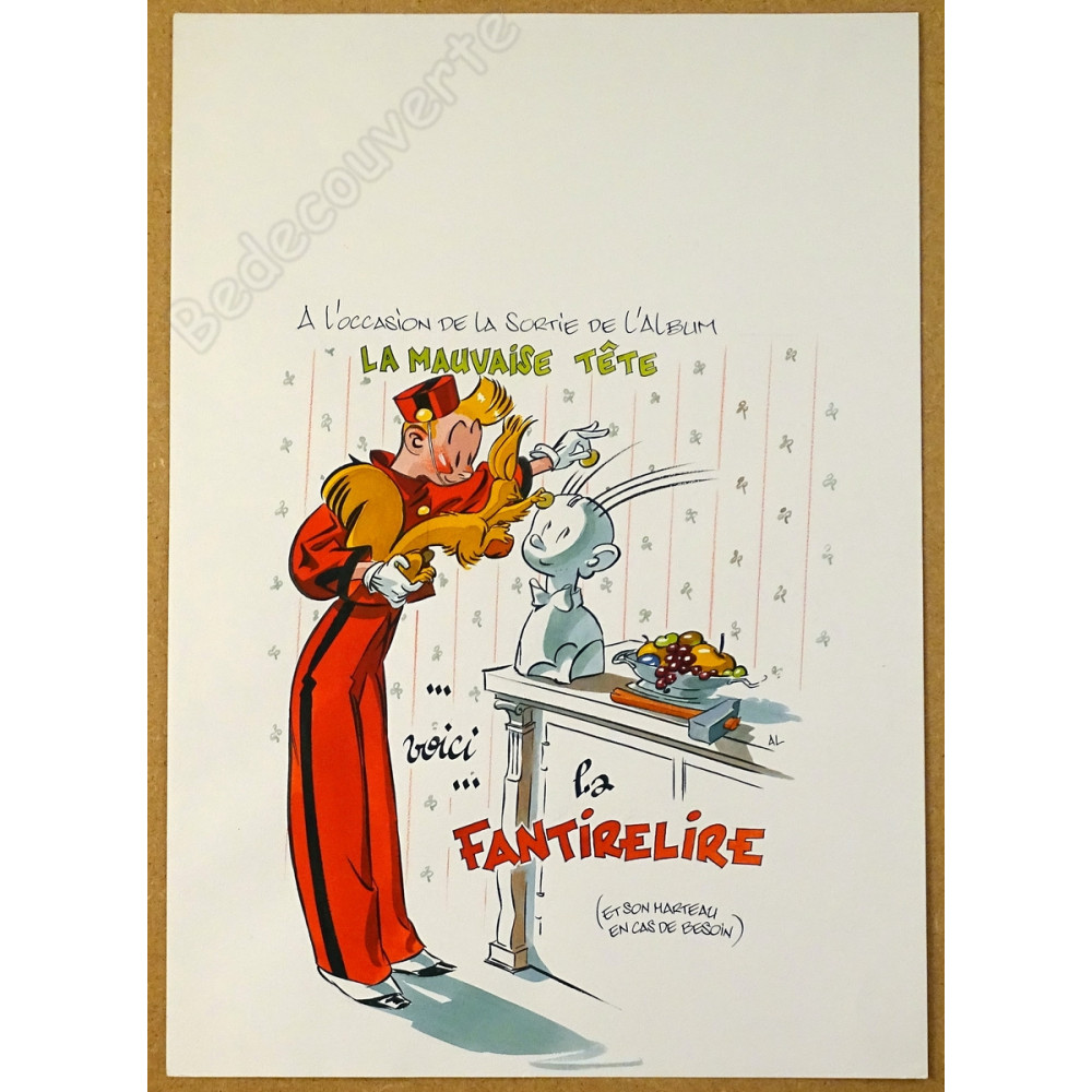 Al Severin - Dessin Original Spirou La Fantirelire