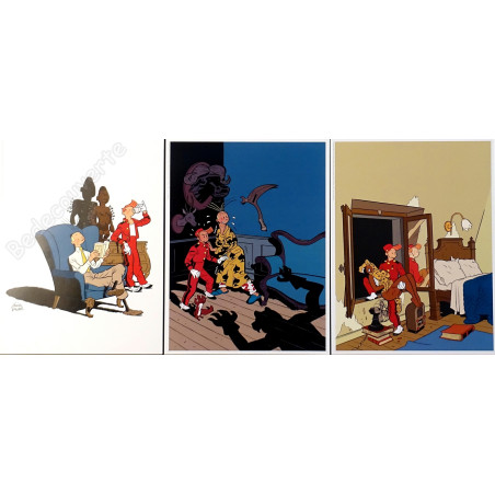 Schwartz - Spirou La Femme Léopard Coffret de deux albums de luxe + Dédicace n°84