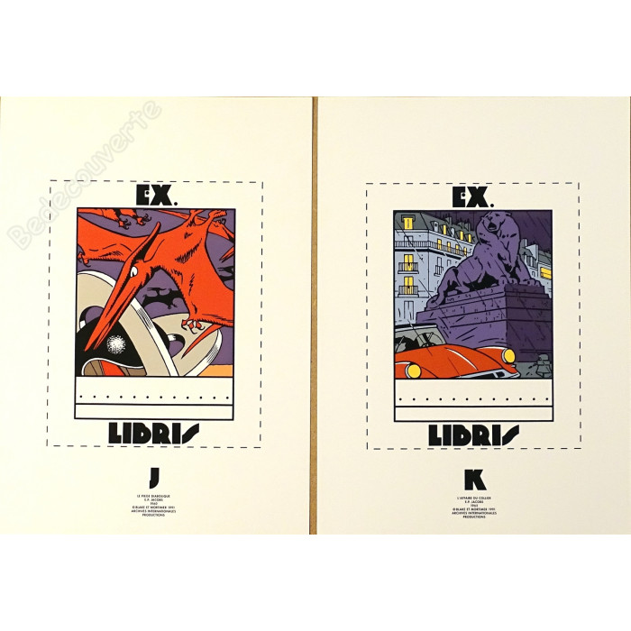 Jacobs - Portfolio Ex-Libris Blake et Mortimer Archives Internationales B