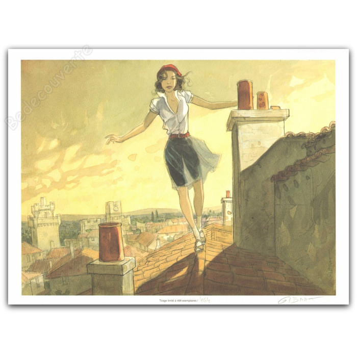 Gibrat - Le Vol Du Corbeau Jeanne sur le toit