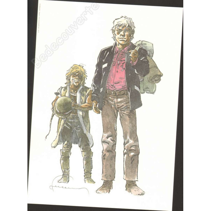 Hermann - Jeremiah 33 Un gros chien avec une blonde Tirage de Luxe + dédicace n°252/300