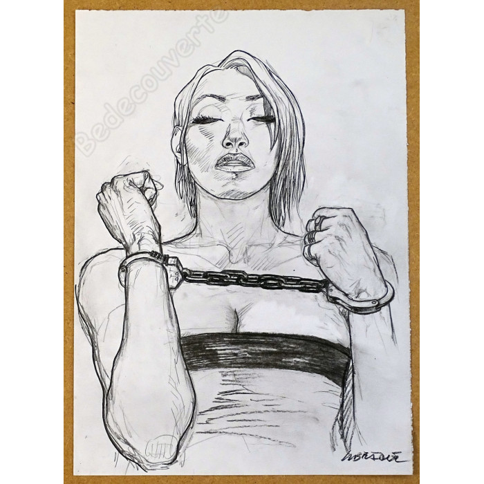 Tanino Liberatore - Dessin Original La prisonnière