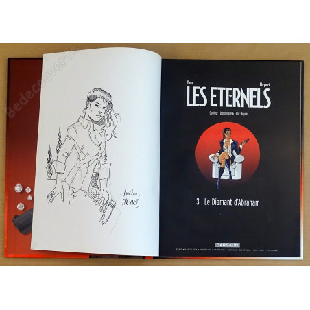 Meynet - EO Les Eternels Tome 3 Le Diamant d'Abraham + Dédicace + Ex-libris
