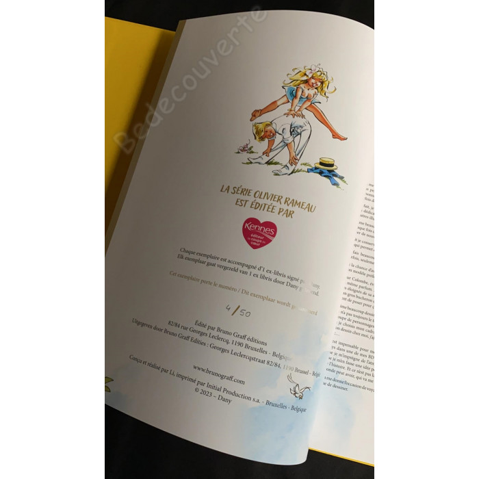 Dany - Artbook Dany dessine en toute liberté Version jaune 50 exemplaires