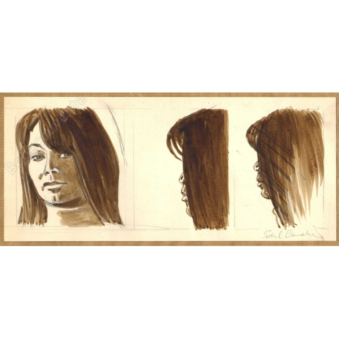 Paul Cuvelier - Dessin Original Etude de femme