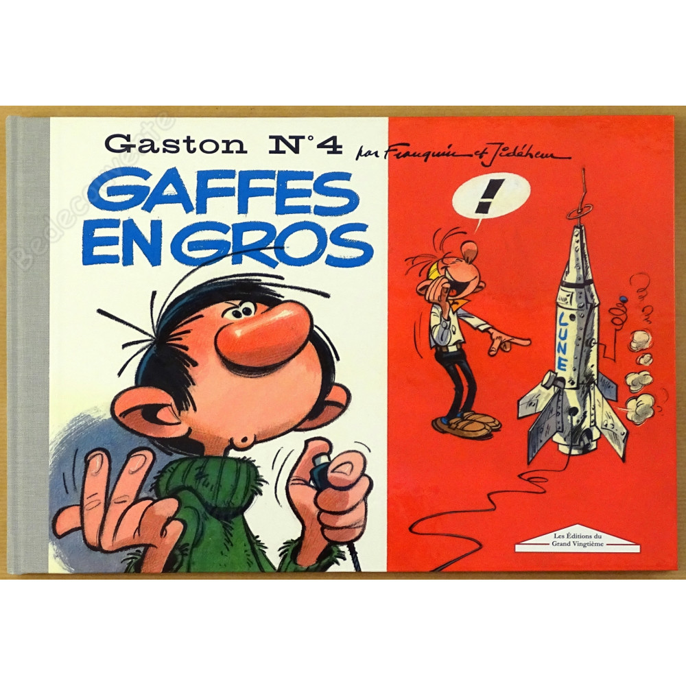Franquin - Gaston N°4 Gaffes en Gros Tirage de Luxe Franquin - Gaston N°4 Gaffes en Gros Tirage de Luxe