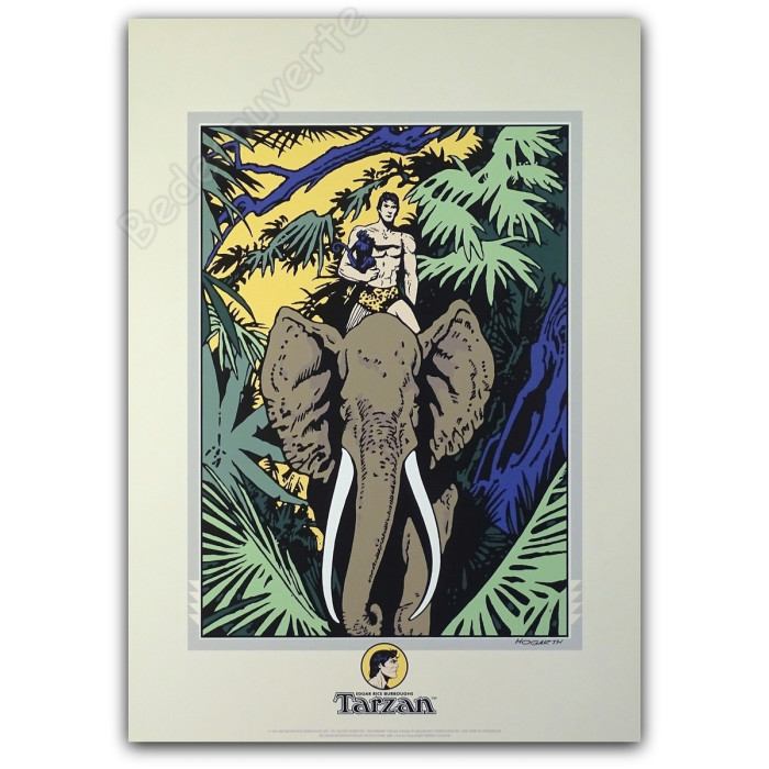 Hogarth - Tarzan Edgar Rice Burroughs Archives Internationales 1990 Eléphant