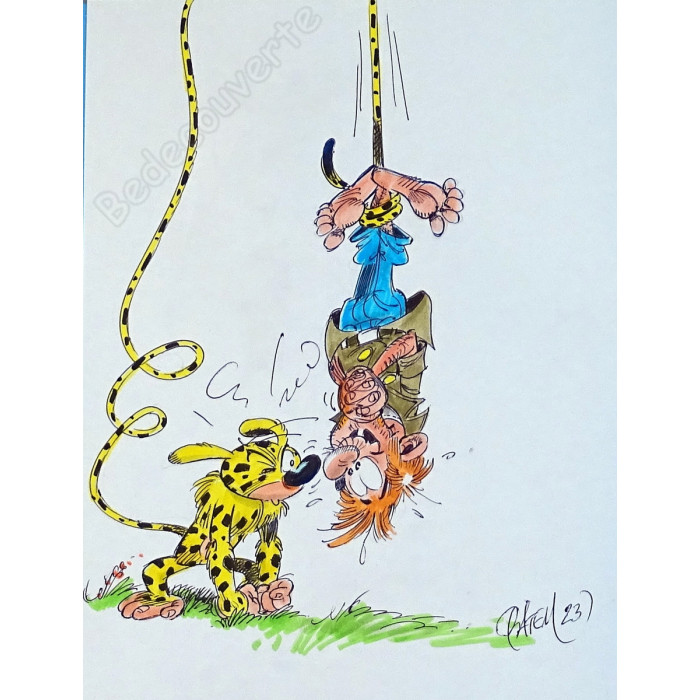 Batem - Marsupilami 1 Réédition Avec dessin couleur