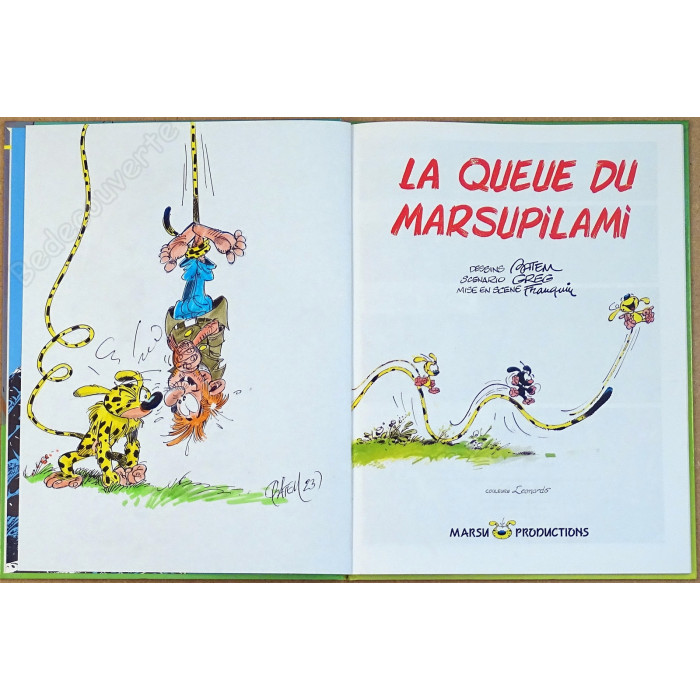 Batem - Marsupilami 1 Réédition Avec dessin couleur