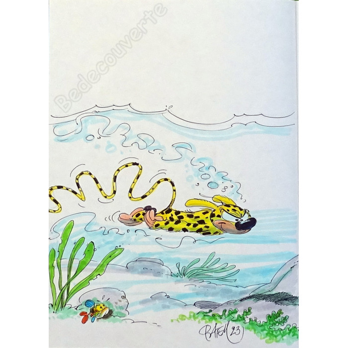 Batem - Marsupilami 6 Edition Originale Avec dessin couleur