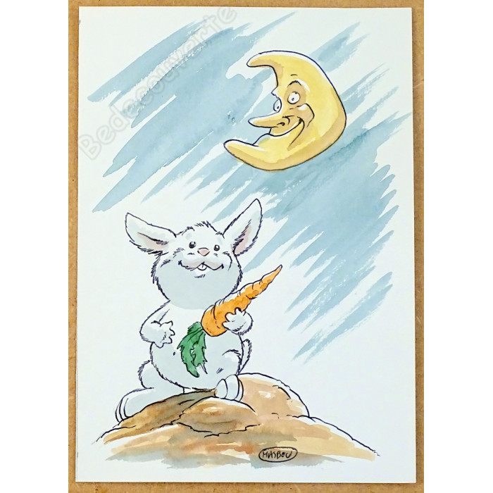 Masbou - Dessin Original De Cape et de Crocs Eusèbe