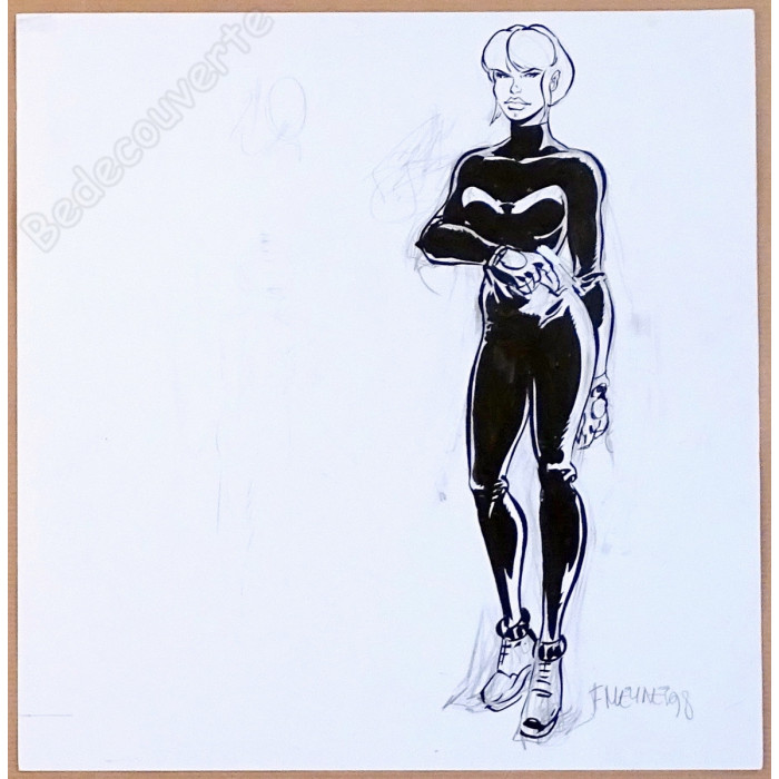 Félix Meynet - Dessin Original Tatiana K Ex-libris Raspoutine