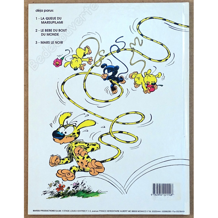 Batem - Marsupilami 4 Edition Originale Avec dessin couleur