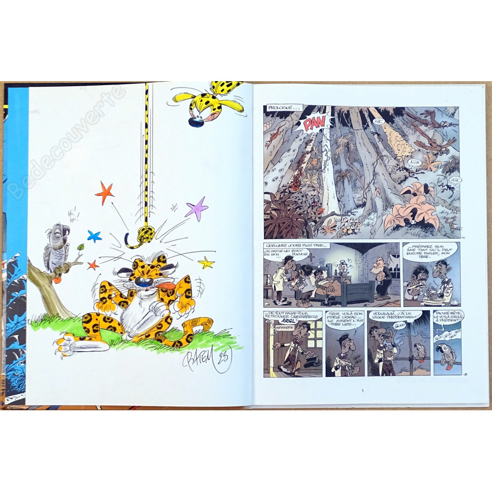 Batem - Marsupilami 10 Edition Originale Avec dessin couleur