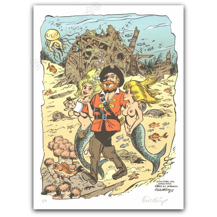 Walthéry - Hommage à Sirius Hubinon Barbe-Rouge Pemberton