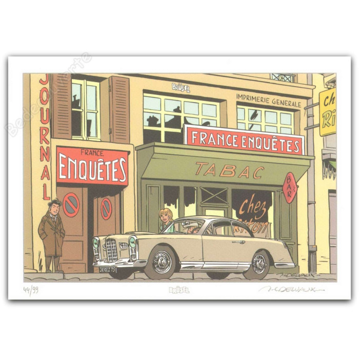 Delvaux - Jacques Gipar France Enquêtes Voiture Facel Vega