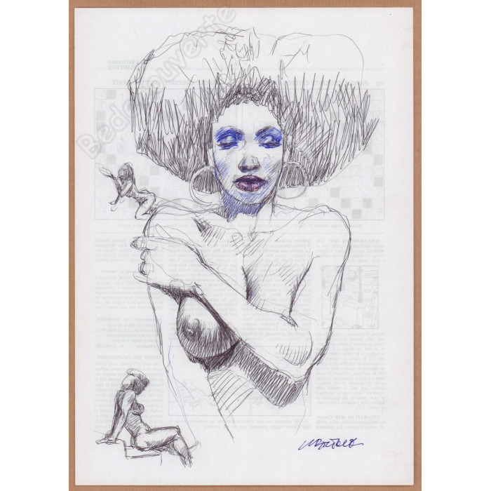 Tanino Liberatore - Dessin Original Femme