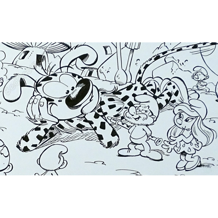 Batem - Marsupilami chez les Schtroumpfs